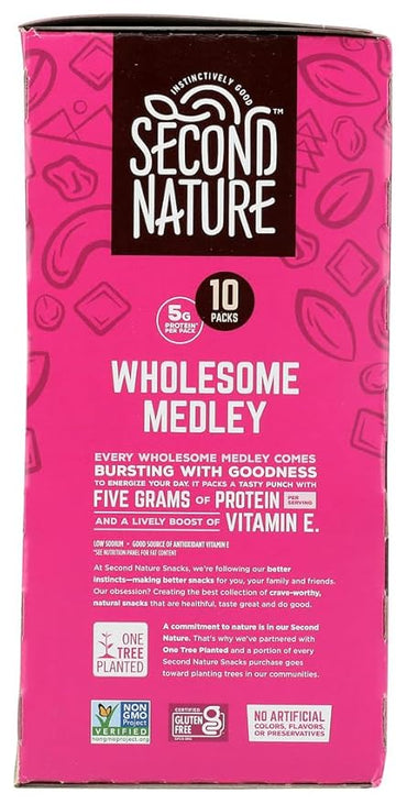 Second Nature Trail Mix, Wholesome Medley, 1.5 oz, 16 ct